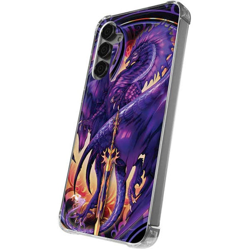 Dragonblade Netherblade Purple by Ruth Thompson Galaxy S24 Plus Clear Case